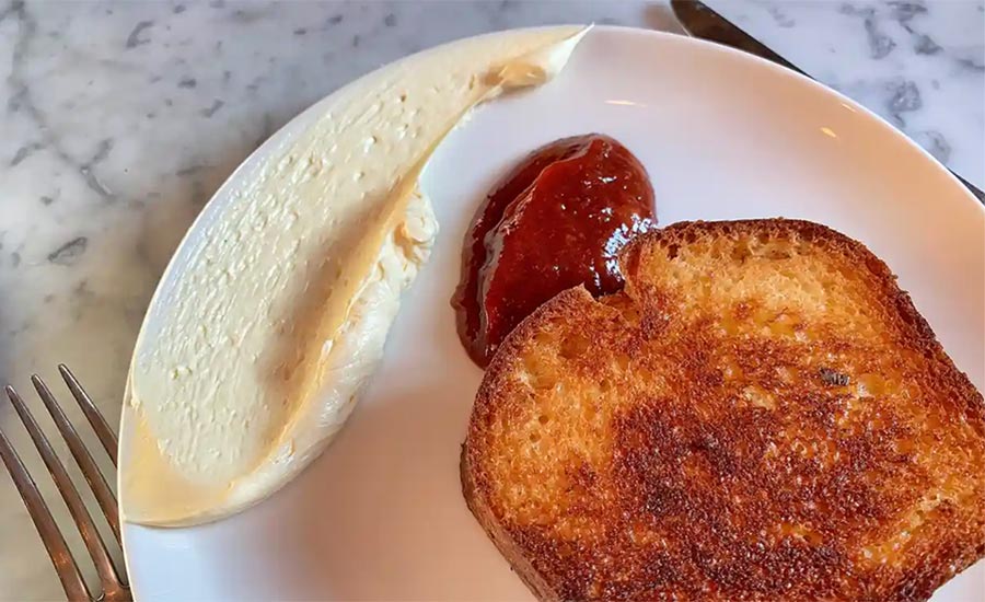 Pane Burro Marmellata Colazione Abitudine Sana